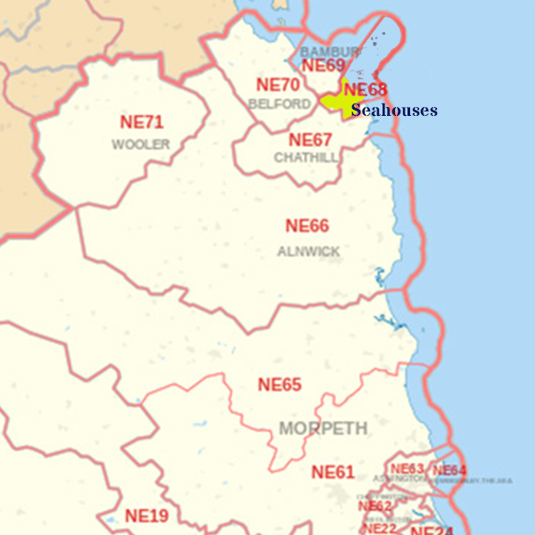 NE68 Map, ​​​​​​​​​​​​​​​​​​​​​​Galashiels skip hire